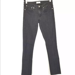 Helmut Lang Women 26 Skinny Jeans Black Low Rise